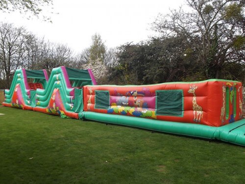 Jungle Assault Course Inflatable Rides and Slides Monster