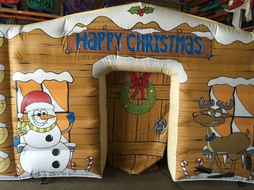 santa grotto inflatable event hire